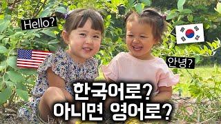 미국에 사는 한미 국제부부 아이들이 만나면 어떤 언어를 쓸까?