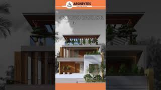 40*50 House Design 2000 sqft  222 gaj Archbytes #housedesign3d #elevation #housedesign #Archbytes