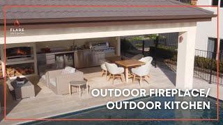 Outdoor Fireplace   Outdoor Kitchen Walkthrough