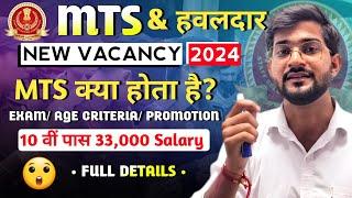 SSC MTS New Vacancy 2024   SSC MTS 2024 Notification  MTS kya hota hai?  MTS Salary 2024