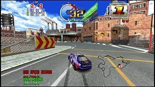 Daytona USA 2 Battle on the Edge arcade 60fps