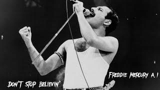 Freddie Mercury - Don’t Stop Believin’ Powerful A.I Vocals Best Version #freddiemercury #ai