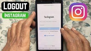 How To Logout From Instagram Android