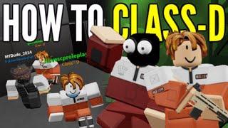 This Is How To Probably Play Class-D in SCP Roleplay