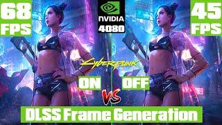 DLSS Frame Generation 3.5  - High Performance Gain - Ray Tracing Overdrive in Cyberpunk 2077