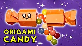 Christmas Candy Box  How to make origami Candy Box  NO GLUE 