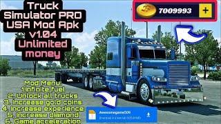 TRUCK SIMULATOR PRO USA MOD APK UNLIMITED MONEY AND DIAMOND GAMEPLAY AND DOWNLOAD