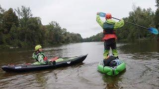 Isar München bis Freising - Gumotex Rush Helios & Swing vs. 40 Sohlrampen