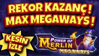  REKOR KAZANÇ  MAX MEGAWAYS   Power of Merlin Megaways 