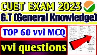 CUET Exam GK Most Important Questions 2023