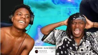 ISHOWSPEED and KSI react to PACKGODs DISS TRACK