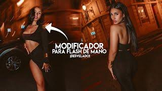 FOTOGRAFÍA de MODA de DÍA y NOCHE en la misma sesión  Desvelo modificador de flash de mano 