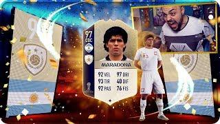 HO TROVATO MARADONA 97 PRIME + RONALDINHO ICONA E ALTRE 2 ICONE  WORLD CUP PACK OPENING FIFA 18