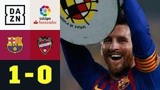 Lionel Messi schießt Barca zum 26. Titel FC Barcelona - UD Levante 10  La Liga  DAZN Highlights