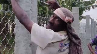 Chainlink Fencing with Cement Poles Prepare