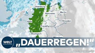 DEUTSCHLAND Regenfälle weiten sich aus - Wo es dauerregnet und wann die Sonne endlich zurückkommt