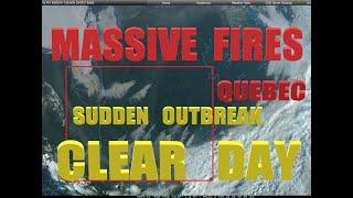 6022023 -- ALL of S. Quebec Canada just erupted into fires - Canada under attack?  DEW or people?