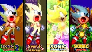 Classic Super Sonic Evolution1992-2020 Side by Side Comparison