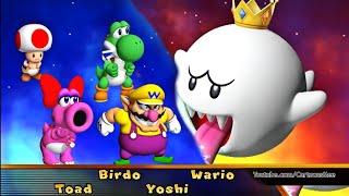 Mario Party 9 Boss Rush - Wario vs Yoshi vs Birdo vs Toad CartoonsMee