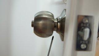 How to install Cylindrical Locksets  remove Door knobs 