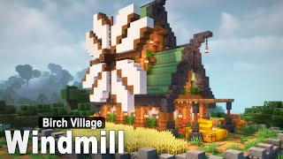 Minecraft How to build a WINDMILL  Village Tutorial