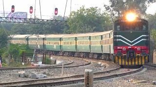 Railfanning At Junction Point Of Shahdara Bagh  Beautiful Curve View  Pakistan Railways