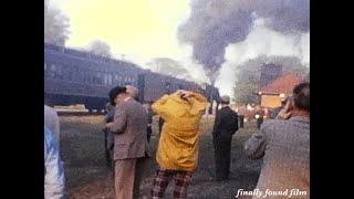 Vintage 1950s-1960s Canadian National Railway home movie Canada railroad CN train passengers workers