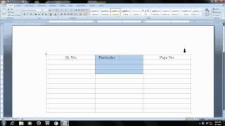 Microsoft word shortcut keys How to Insert Column in Table