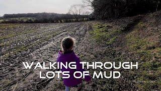 Dan takes Phoebe to find mud to try out her new boots