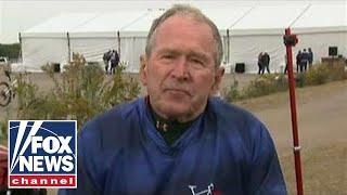 President George W. Bush goes one-on-one with Dana Perino