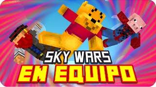 EL EQUIPO BONITO  Minecraft Team Skywars con Sarinha Macundra y Luh