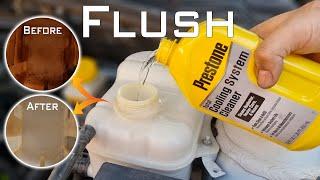 How to do complete coolant flushHow to use prestone radiator flush and cleanerflush Muddy coolant