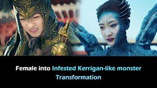 Female into MonsterInfested Kerrigan-like Transformation & Possession