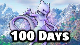 I Spent 100 DAYS in LEGENDARY only Pixelmon Full Movie