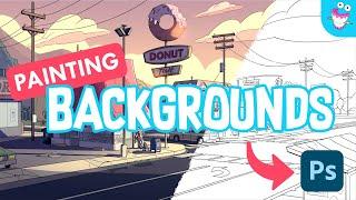 Painting Backgrounds for TV Animation Photoshop