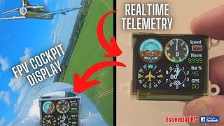 Onboard REALTIME Telemetry Cockpit Display  DJI FPV RC Freewing Avanti EDF JET  FIRST FLIGHT 