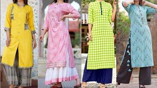 Latest Designer Casual Wear Kurti For Office Colleges  Kurti Design 2019 Photo