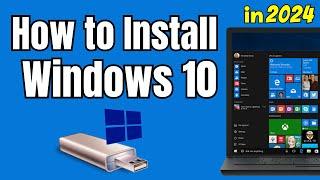 How to Install Windows 10 from a USB Flash Drive {in 2024}