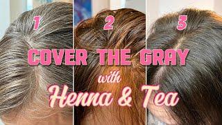 BEST NATURAL Recipe to Cover Gray Hair using Henna & Tea   HD 1080p