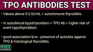 Anti TPO Test  Anti Thyroid Peroxidase Antibody Test 