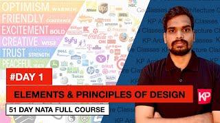 Day-1 NATA & JEE-2 Exam Preparation 2024 - Elements and Principles of Design by RH Chandar Sir