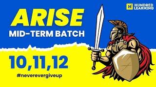 101112 ARISE  Batch launch - Starts June 03