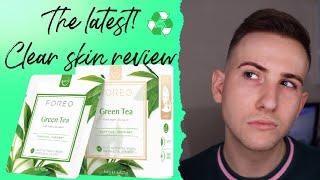 FOREO UFO Green Tea mask review unboxing and first impressions