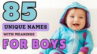 85 Unique Names & Meanings for Baby Boys 2023  Cuddles Lane #baby #youtube