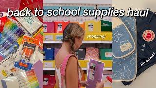 BACK TO SCHOOL SUPPLIES SHOPPING   HAUL + GIVEAWAY