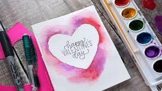 DIY Easy Valentines Day Card Minimal supplies required