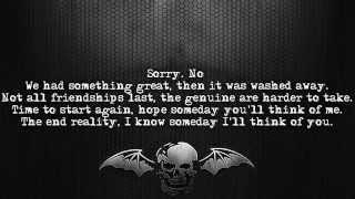 Avenged Sevenfold - An Epic Of Time Wasted Lyrics on screen Full HD