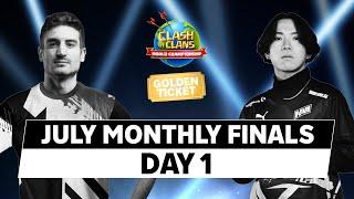 World Championship July Monthly Finals  Day 1  #ClashWorlds  Clash of Clans