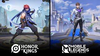 Mobile Legends VS Honor of Kings  Map Monsters Heroes