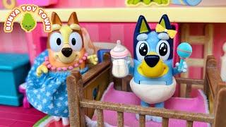 BABY BLUEY and Mummy Bingo   Pretend Play with Bluey Toys  Bunya Toy Town